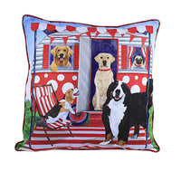 (55235) Home Decor Dog Caravan Pillow, 18.00 Inch, Camper Vacation C86144215