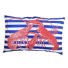 (55243) Home Decor Lobster Stripe Pillow, 22.00 Inch, Coastal Ocean C851453302c