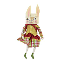 (55245) Joe Spencer Quinnie Bunny Figurine, 15.00 Inch, Rabbit Plush Easter Xfgs76867