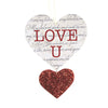 Valentine's Day Love Letter Heart Ornaments - - SBKGifts.com