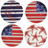 (55353) Patriotic Coasters, 4.00 Inch, American Flag Starfish 20882