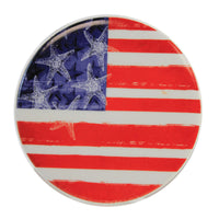 (55353) Patriotic Coasters, 4.00 Inch, American Flag Starfish 20882