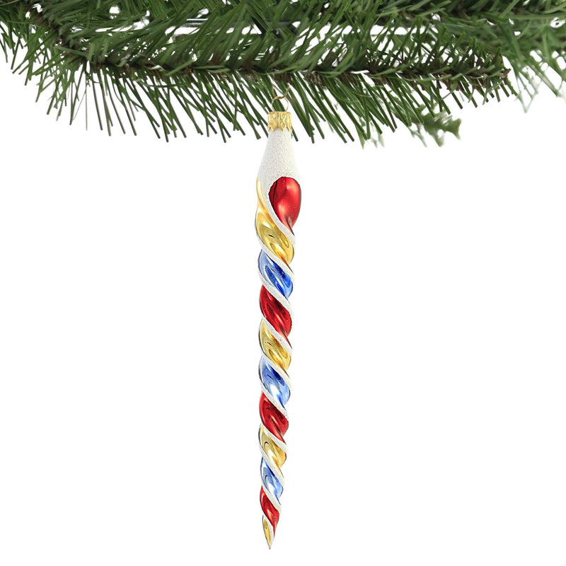 Sbk Gifts Holiday Red Blue & Gold Twisted Icicle - - SBKGifts.com