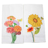 (55385) Decorative Towel Floral W/Butterfly Towel, 27.00 Inch, Flower Kitchen A6821