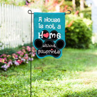 Home & Garden Paw Prints Garden Burlap Flag - - SBKGifts.com