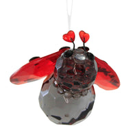 (55582) Crystal Expressions Love Ladybug Ornament, 1.50 Inch, Valentine's Day Hearts Acryv85