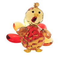 (55646) Crystal Expressions Turkey Figurine, 2.50 Inch, Thanksgiving Gobble Acryf83