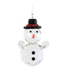 (55654) Crystal Expressions Snowman Acrylic Ornament, 2.75 Inch, Faceted Winter Acryx179