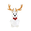 (55655) Crystal Expressions Jingle Reindeer Ornament, 3.50 Inch, Faceted Chirstmas Acryx176