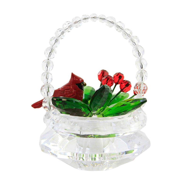 Crystal Expressions Cardinal Basket - - SBKGifts.com