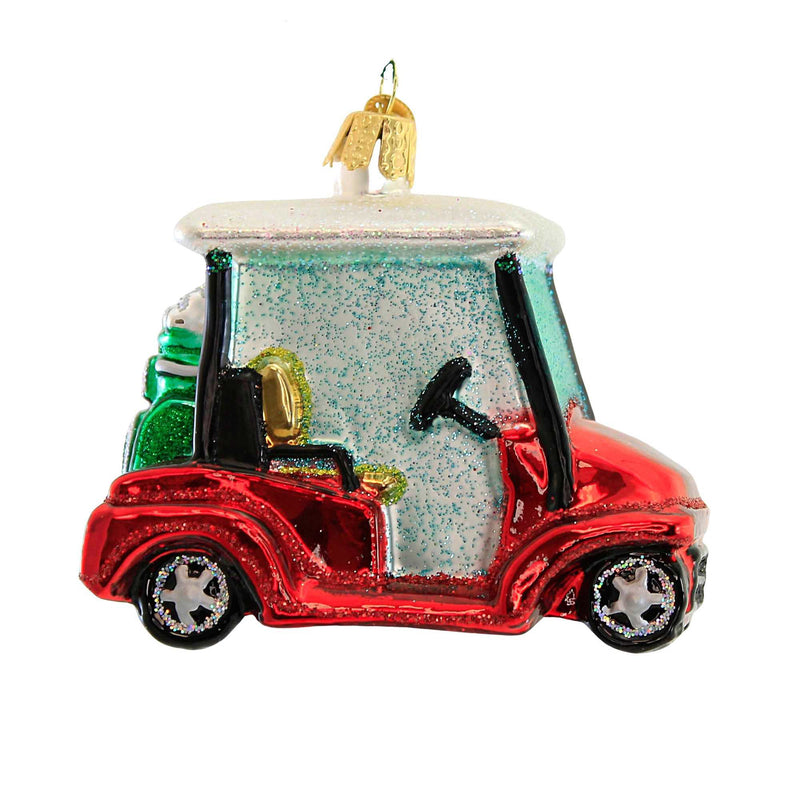 Old World Christmas Golf Cart - - SBKGifts.com