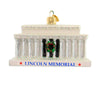 (55744) Old World Christmas Lincoln Memorial, 2.50 Inch, Ornament Honest Abe 20129