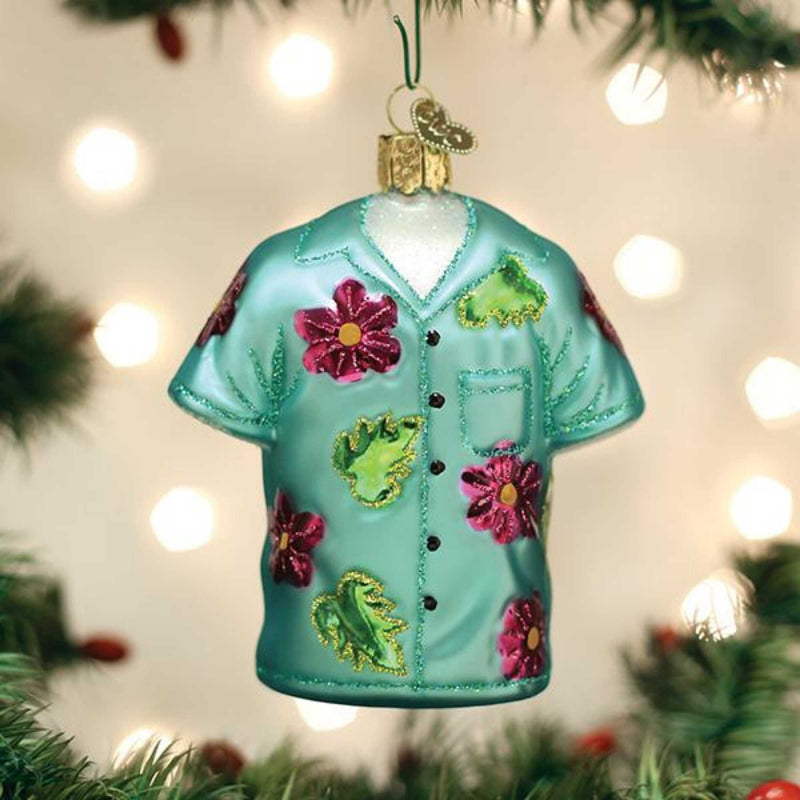 Old World Christmas Hawaiian Shirt - - SBKGifts.com