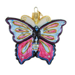 Old World Christmas Fanciful Butterfly - One Ornament 3.25 Inch, Glass - Ornament Caterpillar 12645 (55759)