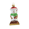 (55765) Old World Christmas S'mores Snowman, 3.75 Inch, Marshmellows Chocolate 24216