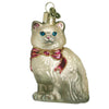 (55778) Old World Christmas Grey Himalayan Kitty, 3.50 Inch, Independent Companion 12611