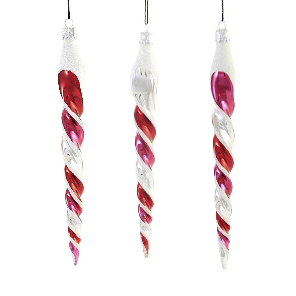 Design Focus Curly Candy Cane Straw Set 4 Red White Holiday Party Tumbler