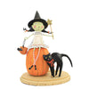 (55799) Lori Mitchell Bewitched, 9.50 Inch, Halloween Black Cat Green 14474