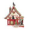 (55817) Department 56 House North Pole Sisal Tree Factory, 7.75 Inch, Merry Christmas 6009763