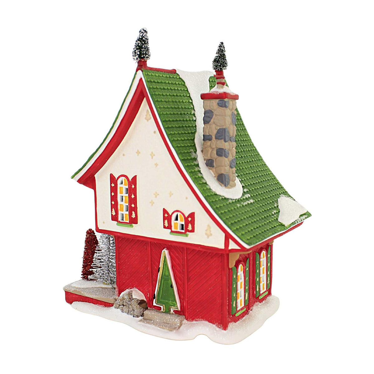 Department 56 House North Pole Sisal Tree Factory - - SBKGifts.com