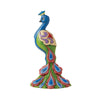 (55835) Jim Shore Peacock Figurine, 4.75 Inch, Mini Bird Quilt Design 6010566