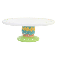 (55838) Tabletop Dottie Cake Stand, 3.25 Inch, Easter Polka Dots A5081