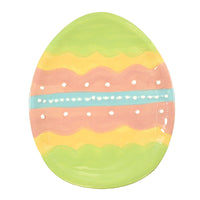 (55883) Johanna Parker Dottie Egg Mini Tray, 6.75 Inch, Easter Decorated St/4 A5073