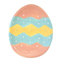 (55883) Johanna Parker Dottie Egg Mini Tray, 6.75 Inch, Easter Decorated St/4 A5073