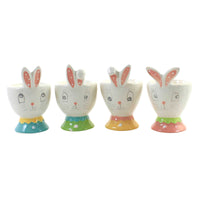 (55887) Tabletop Dottie Egg Cup St/4, 3.50 Inch, Easter Bunny Rabbit A7181