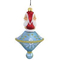 Sbk Gifts Holiday Light Blue Spin Top St Nick - - SBKGifts.com