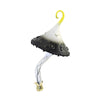 (55948) Blubom Black & White Magic Mushroom, 7.00 Inch, Ornament Shrrom Clip Halloween 2022-204