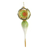 (55950) Blu Bom Green & Gold Reflector Drop, 9.50 Inch, Ornament Single Ball Sunburst 2022-262