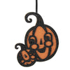 (55972) Holiday Ornament Jolly Halloween Ornaments, 4.75 Inch, Black Cat Pumpkin Moon Jp0389