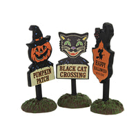 Department 56 Accessory Halloween Signs - - SBKGifts.com