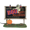 (56012) Department 56 Villages Lit Ghost Billboard, 4.50 Inch, Halloween Village Accessory 6009819