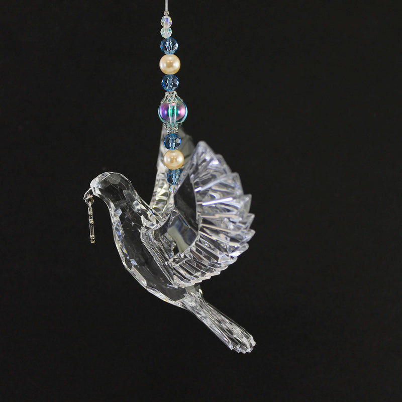 Crystal Expressions Dove With Cross Ornament - - SBKGifts.com