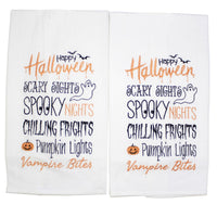 (56092) Decorative Towel Sights Nights And Frights Towel, 27.00 Inch, Halloween Bats Ghosts 86171507