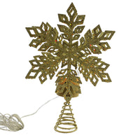 Tree Topper Finial Gold Snowflake Tree Topper - - SBKGifts.com