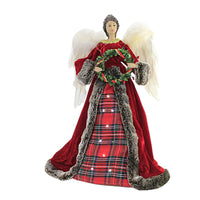 (56119) Tree Topper Finial Plaid Angel Led Tree Topper, 18.00 Inch, Christmas Wreath 133586