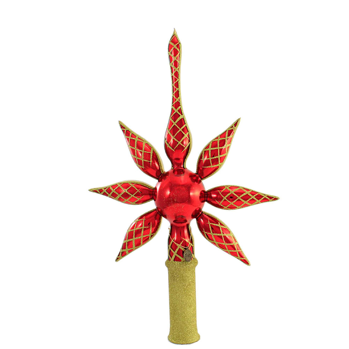 Blubom Red Refector Star Finial - - SBKGifts.com