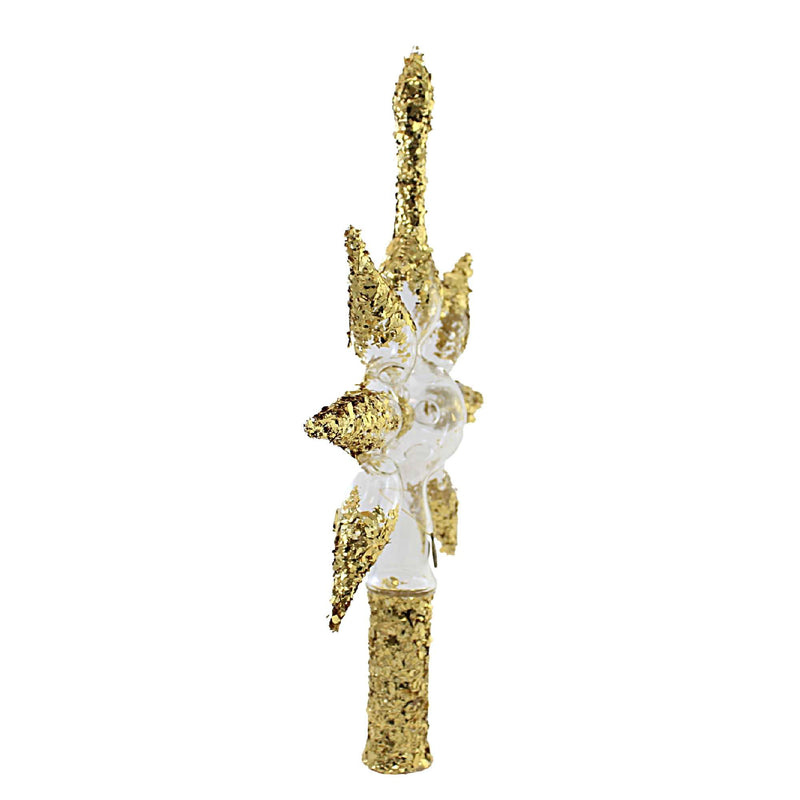 Blubom Transparent Gold Star Finial - - SBKGifts.com