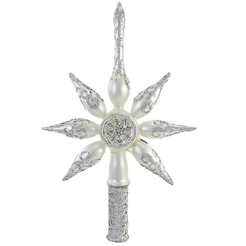 (56136) Blubom Silver Glitter Reflector Star, 13.00 Inch, Tree Topper Final Christmas 2020680