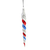 (56148) Sbk Gifts Holiday Red, Blue, Silver Twist Icicles, 8.00 Inch, Ornaments Patriotic 3 Pc Set Sbk221052