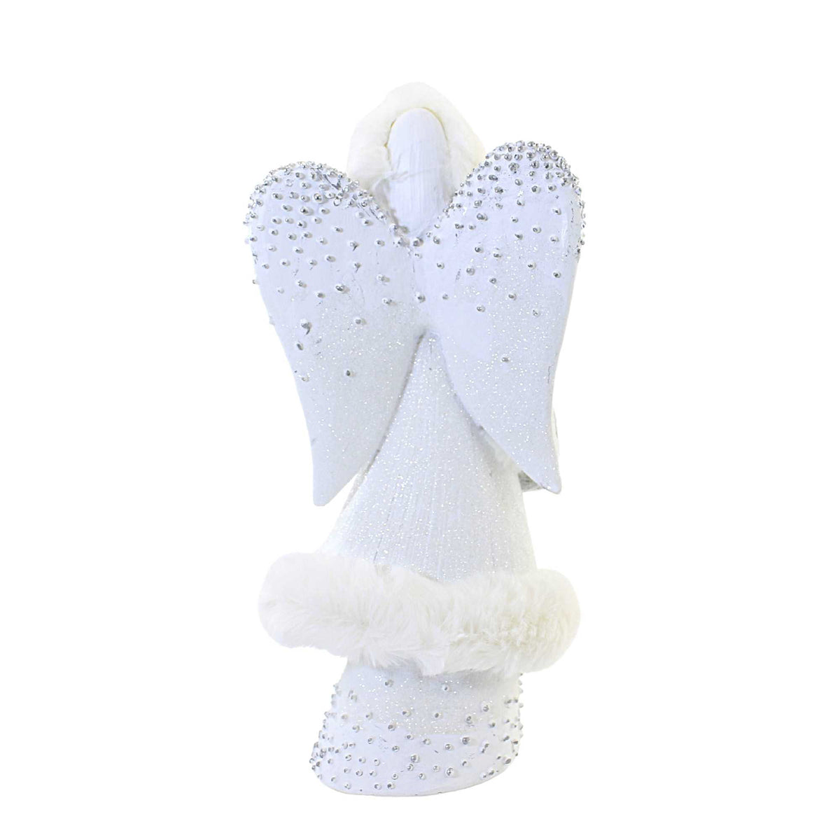 Christmas Glistening White Angel - - SBKGifts.com