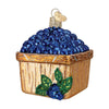 (56163) Old World Christmas Basket Of Blueberries, 3.00 Inch, Ornament Fruit Nutrition 28102