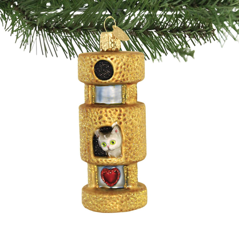 Old World Christmas Cat Tower - - SBKGifts.com
