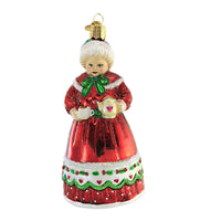 (56183) Old World Christmas Mrs. Claus, 5.25 Inch, Ornament Coffee Pot Cup 10242