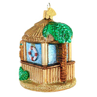 Old World Christmas Tiki Hut - - SBKGifts.com