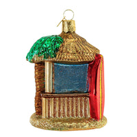 Old World Christmas Tiki Hut - - SBKGifts.com