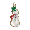 (56190) Old World Christmas Snowman Sugar Cookie, 4.50 Inch, Ornament Iced 32555